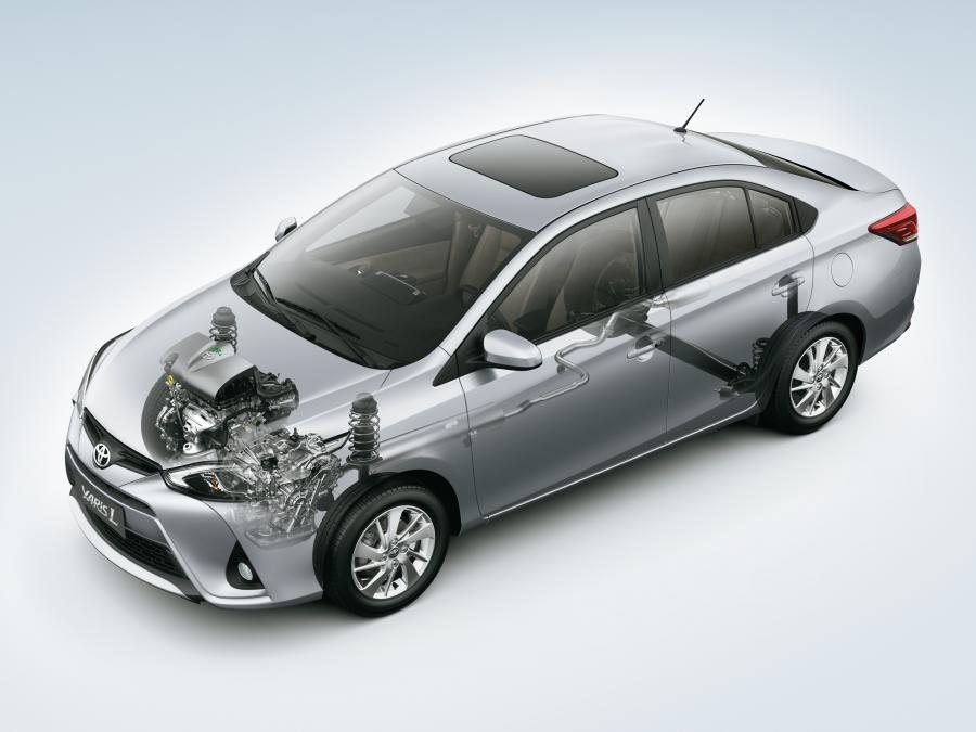 Схема Toyota Yaris L Sedan 2016 года  (CN) (фото 8 из 17)
